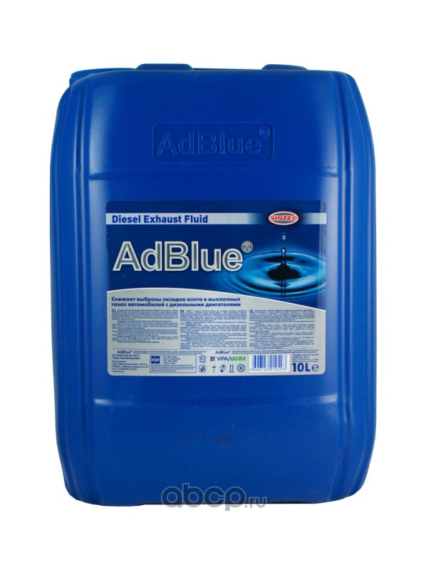 804 Водный раствор мочевины Sintec AdBlue Diesel Exhaust Fluid 10 л 804 — фото 255x150